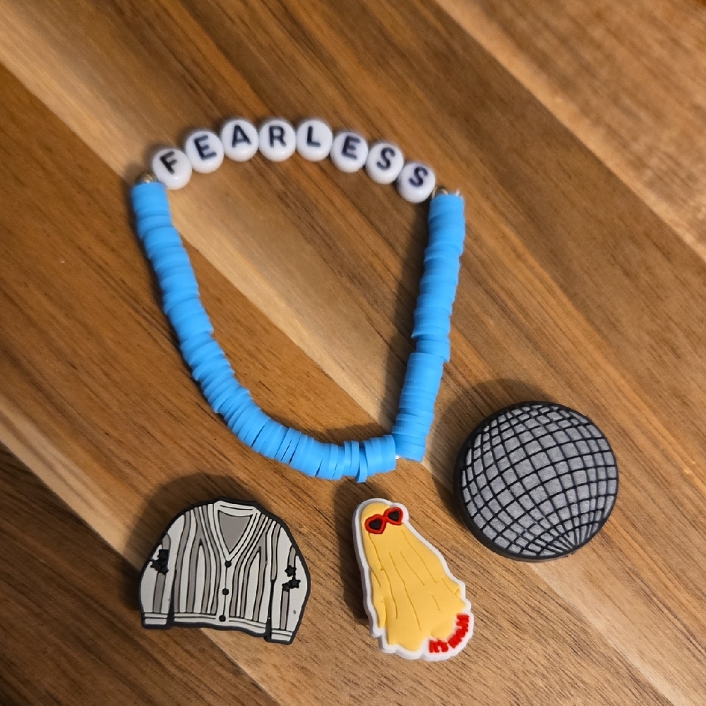 Fearless Blue Taylor Swift SWIFTY Bracelet Set 4 Items!